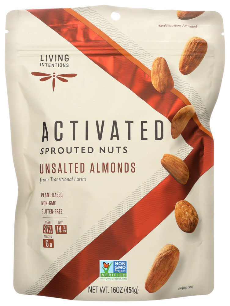 Living Intentions Sprouted Almonds (4x16 OZ)-0