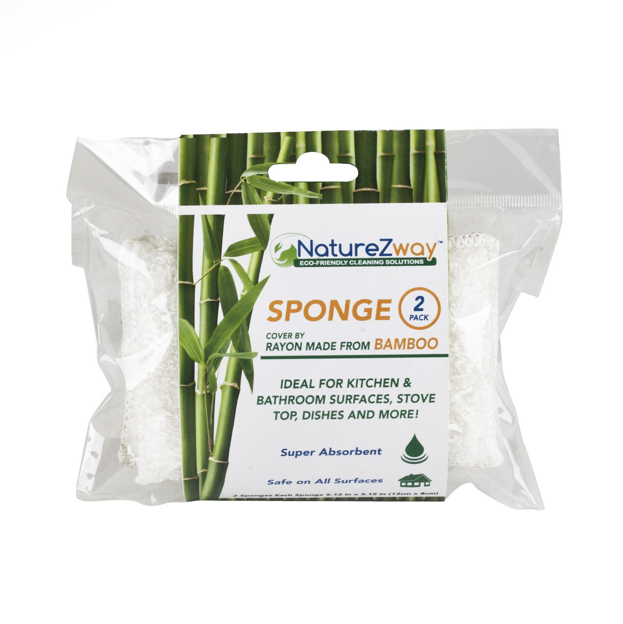 NATZWY BAMBOO SPONGE 2PK ( 12 X 12 CT   )-0