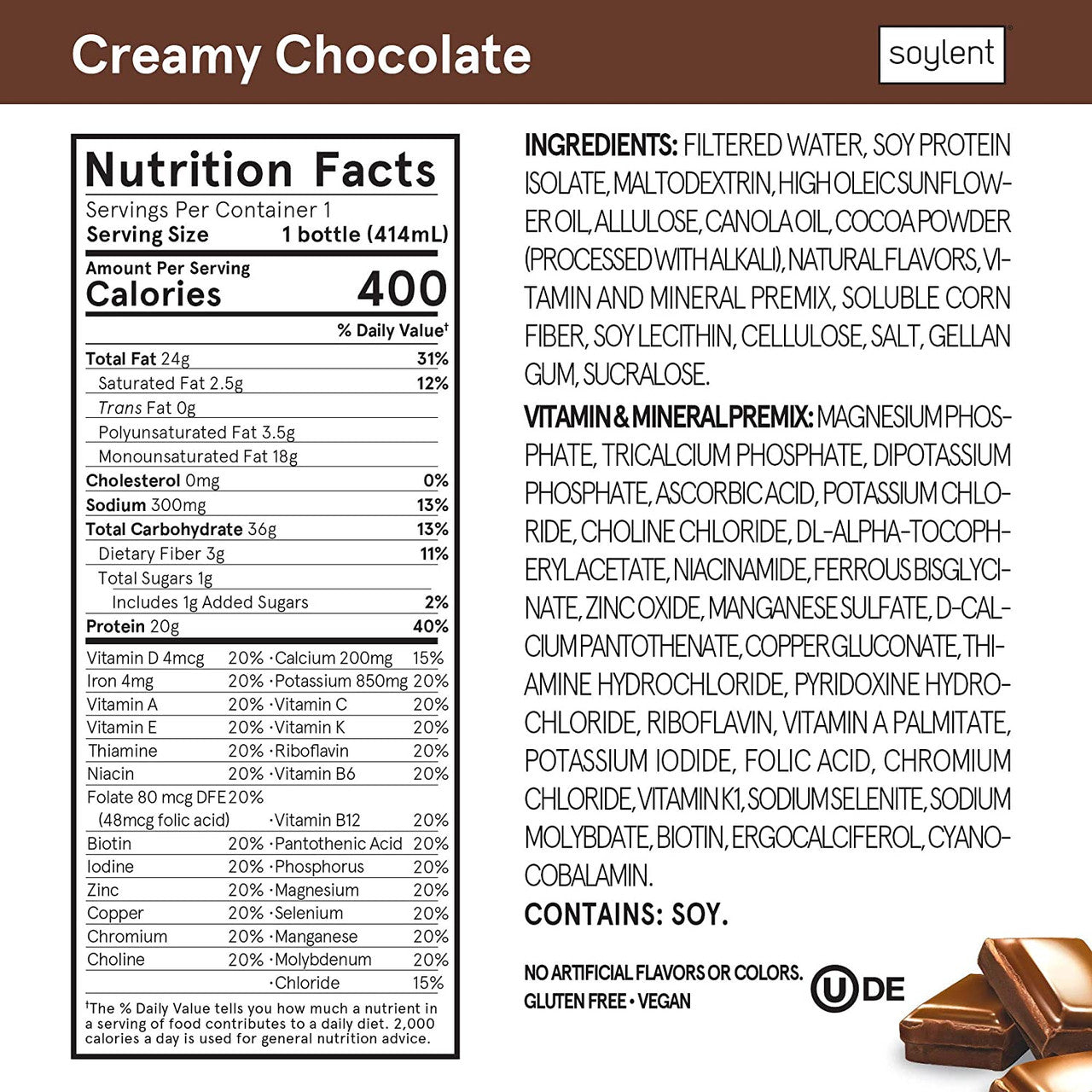 SOYLENT RTD CMYCHOC PLNT ( 12 X 14 OZ   )-2