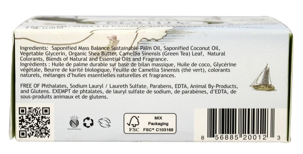 South of France Bar Soap Green Tea  (1x6 OZ)-1