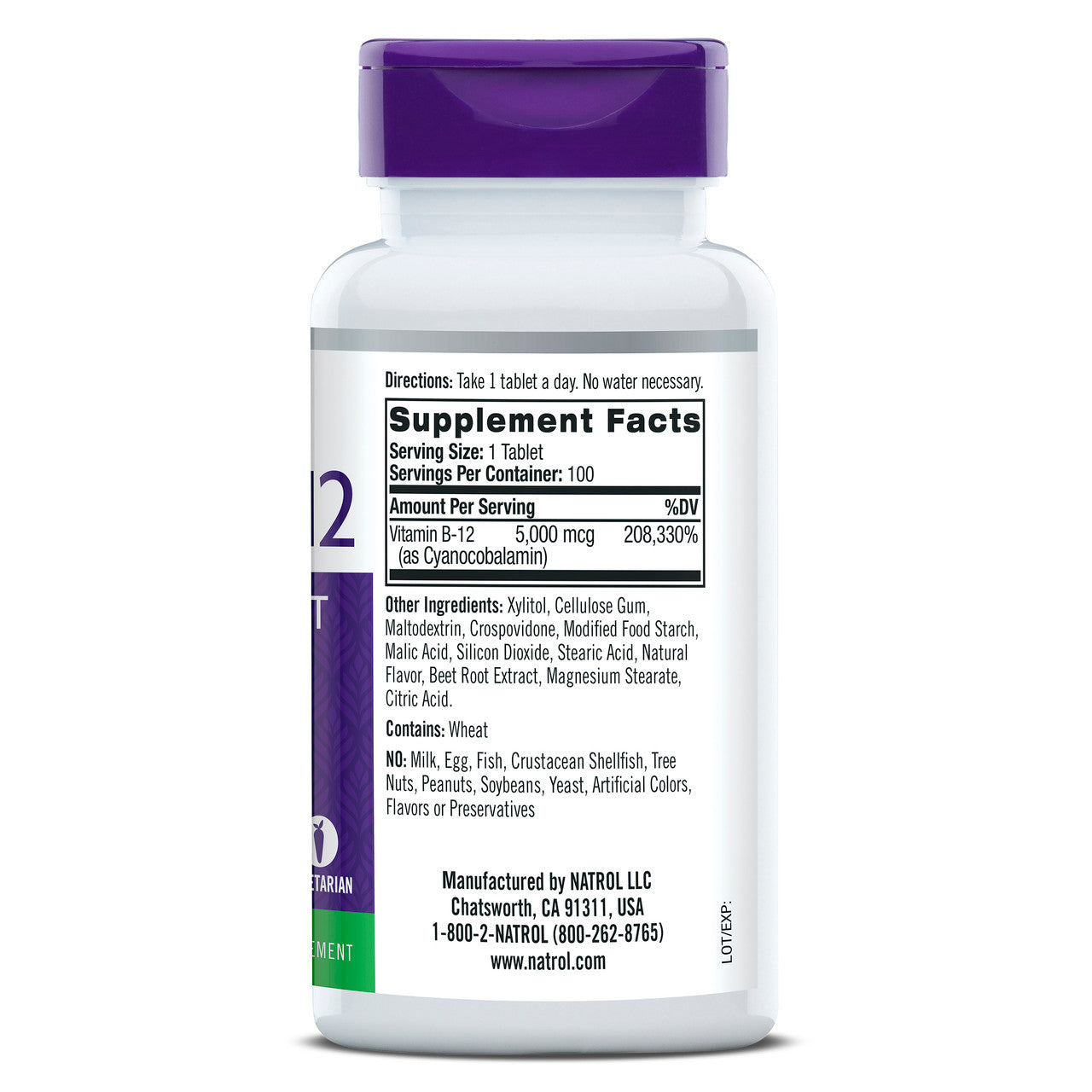 NATROL VIT B12 DSLV 5000 ( 1 X 100 TAB  )-2