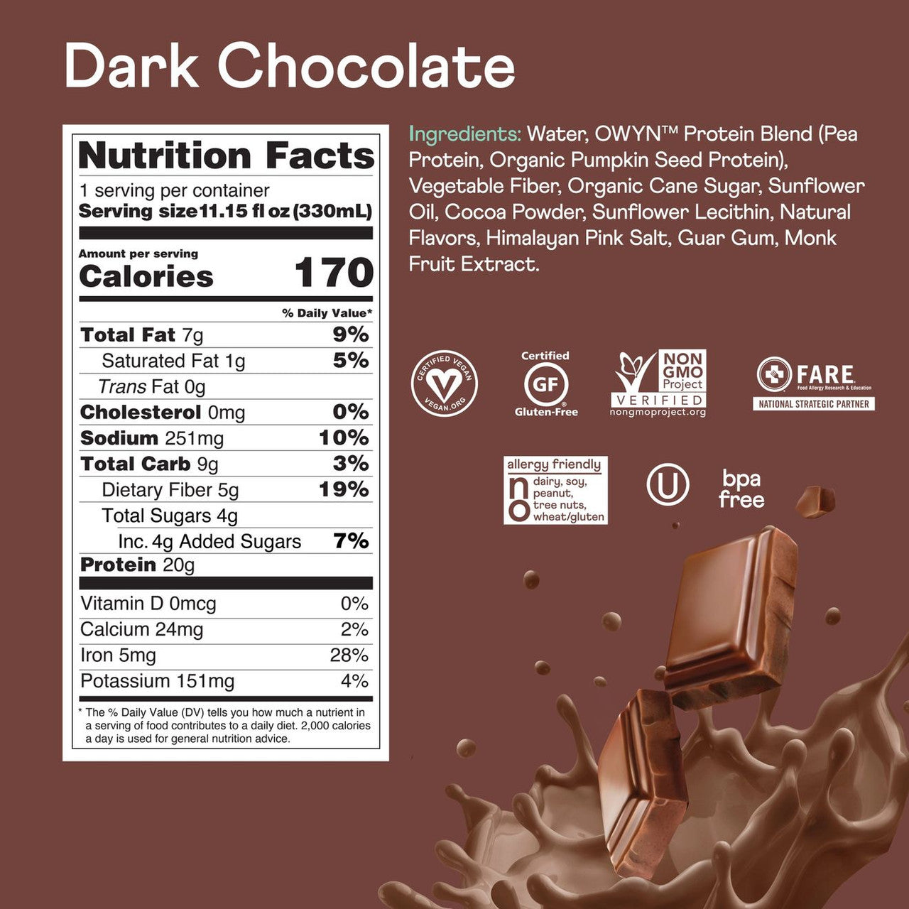 OWYN PRTN DRINK DRK CHOC ( 3 X 4 PACK )-4