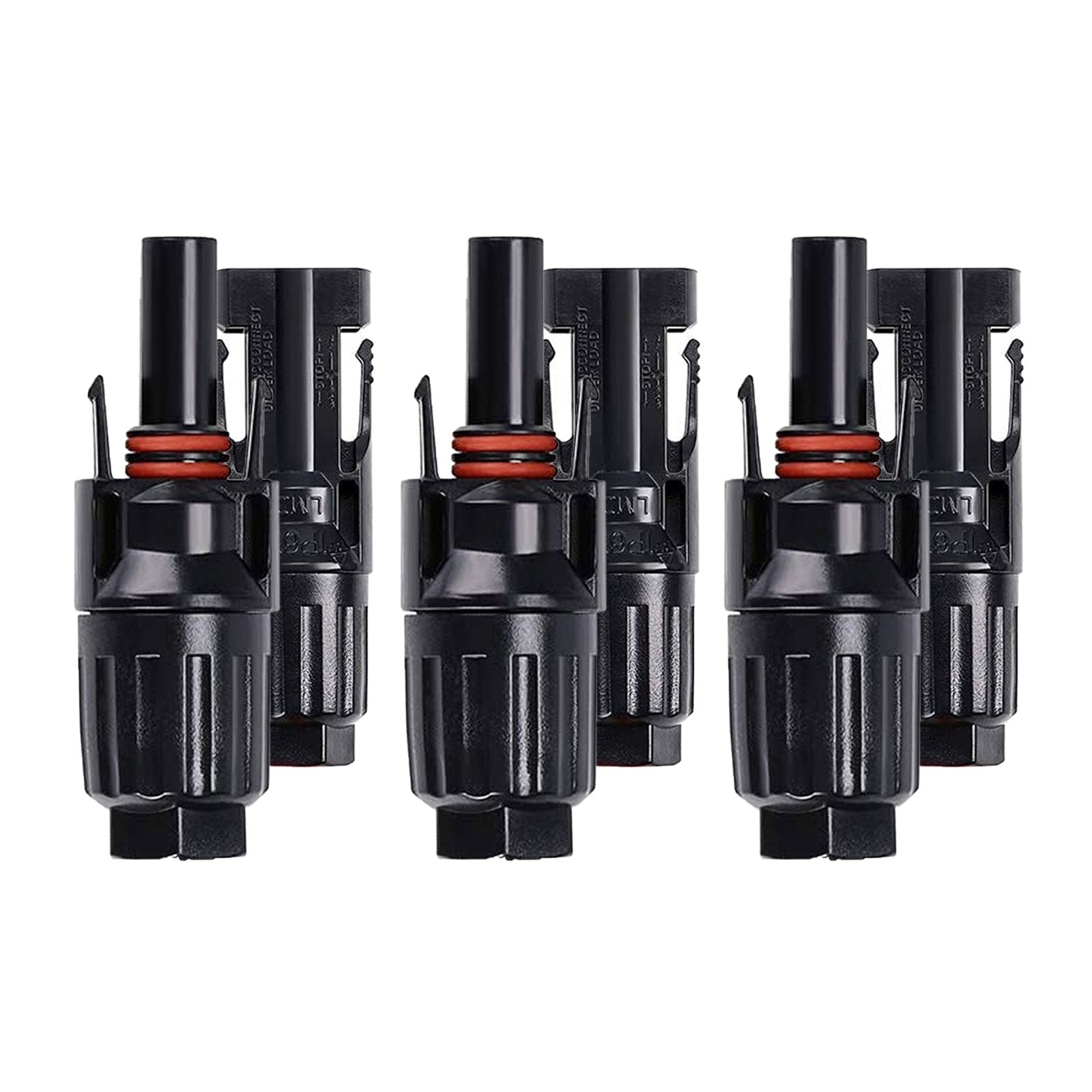 ACOPOWER 3 Pairs PV Connectors, Male/Female Solar Panel Cable Connectors-1