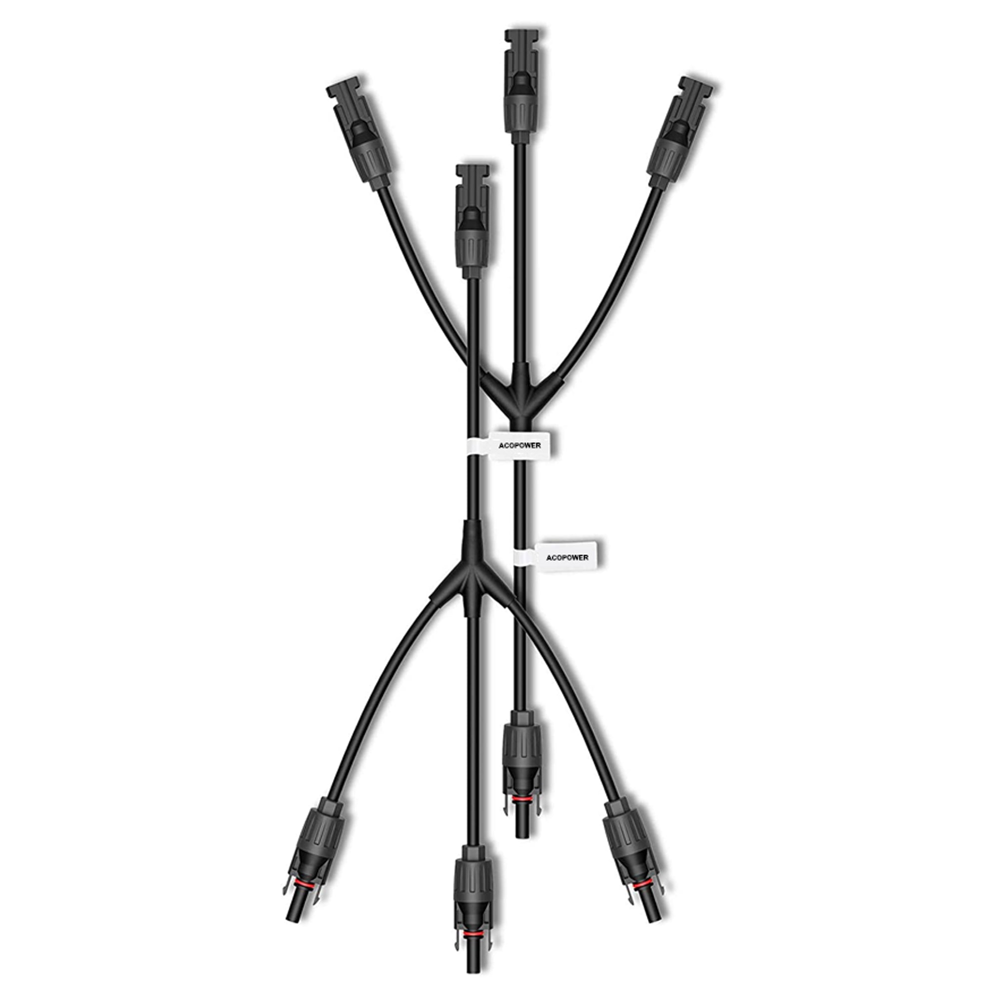 ACOPOWER  Y Branch Connectors,1 to 3 M/FFF + F/MMM Solar Parallel Adapter-0