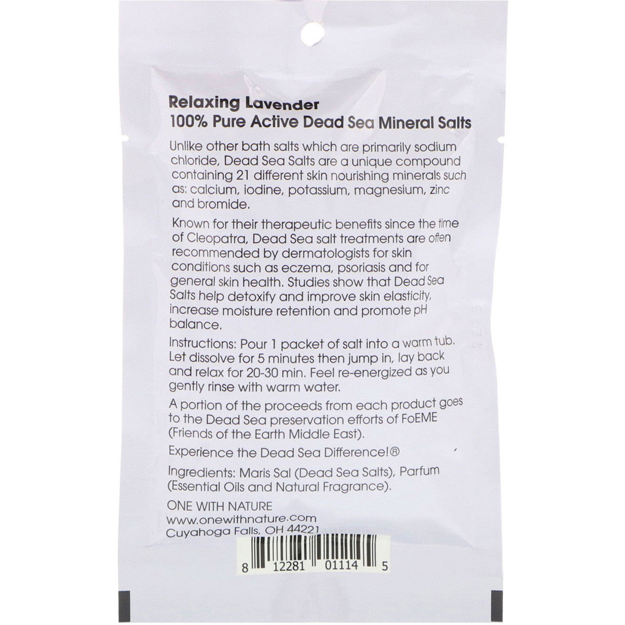 One With Nature O.W.N. Lavender Bathsalts (6X2.5 OZ)-1