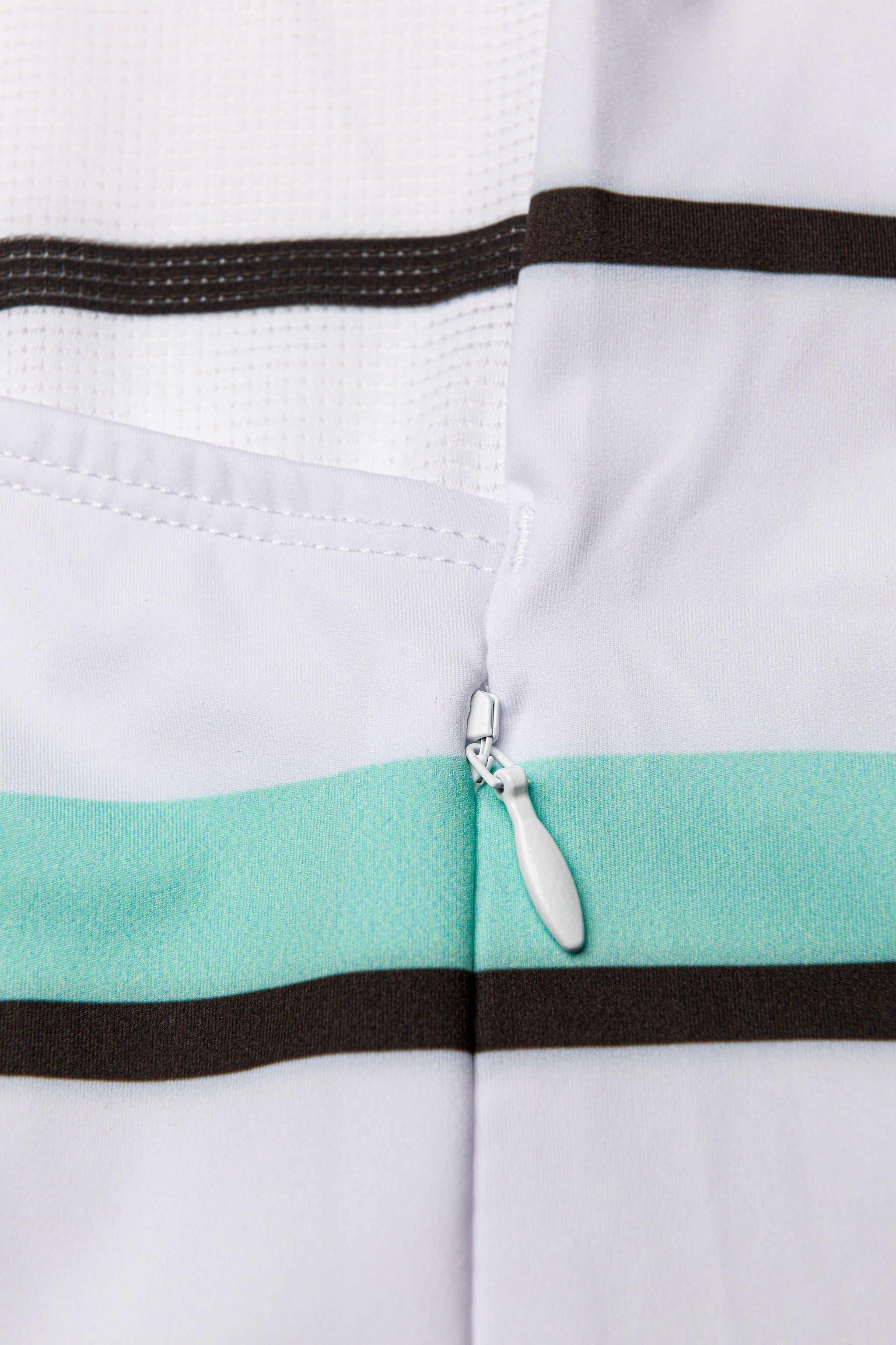 NOW ON SALE!!!  Women's ProSpec Rouleur SZ Jersey | Squadra Stripes | White/Celeste Green/Obsidian Black-5