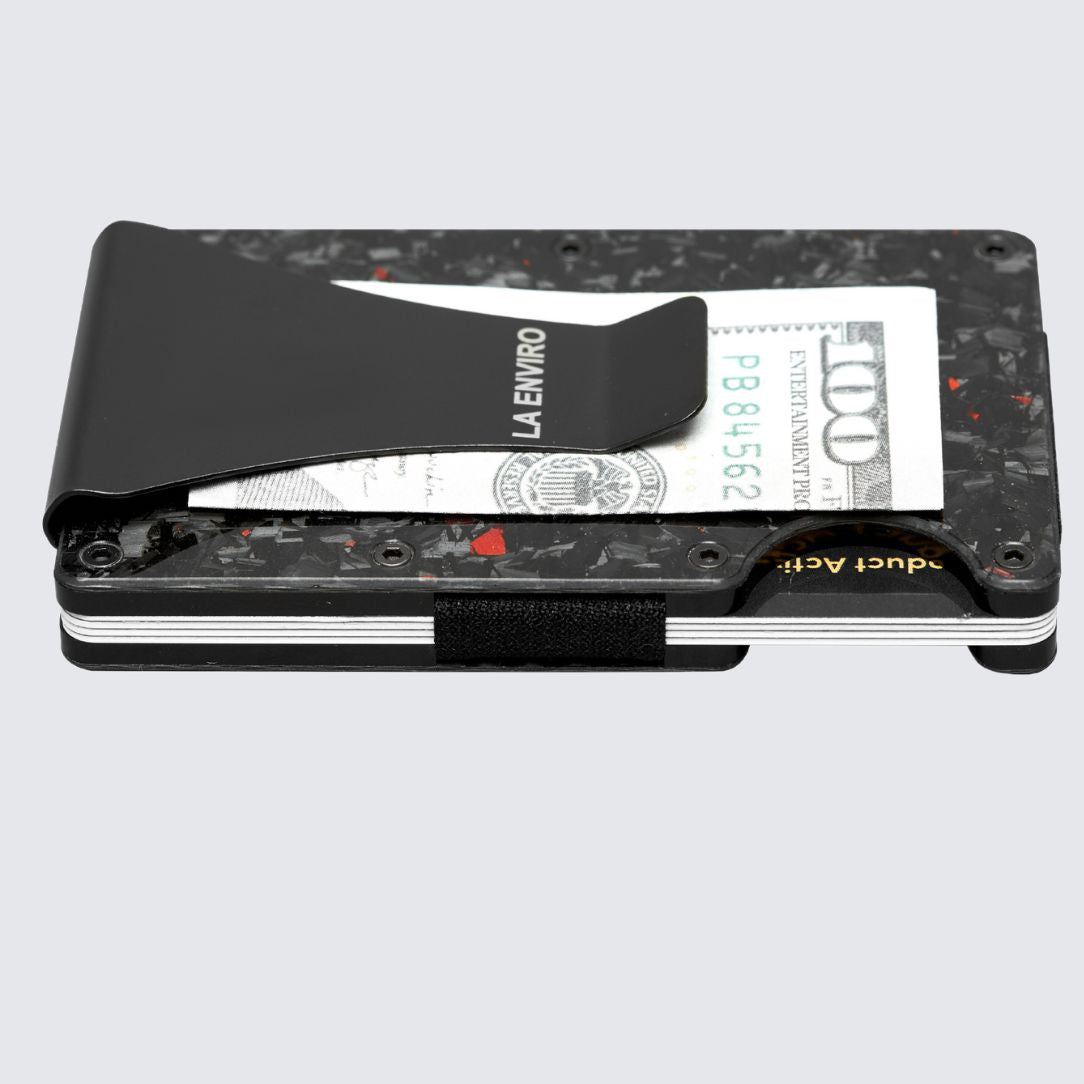 LORNE Forged Carbon Wallet I Gloss Red-3