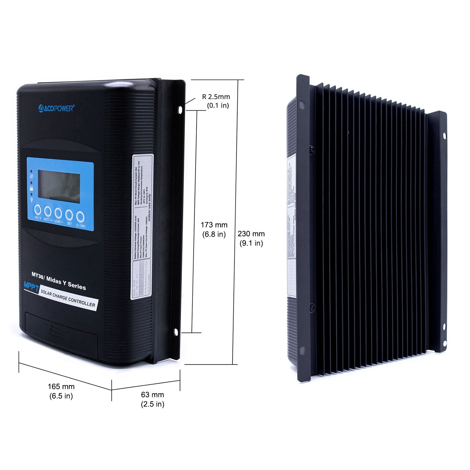 ACOPOWER Midas 30A MPPT Solar Charge Controller-1