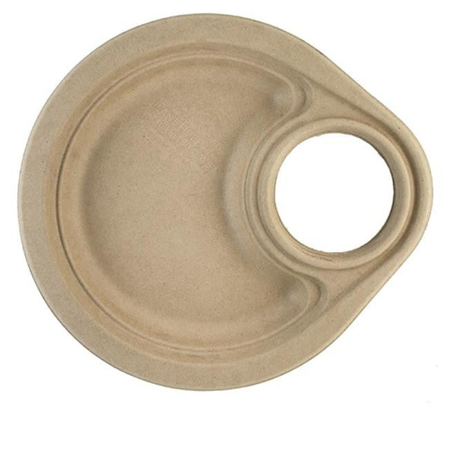 World Centric Plate 9 inch with Cup Holder  (12x12 Ct)-0