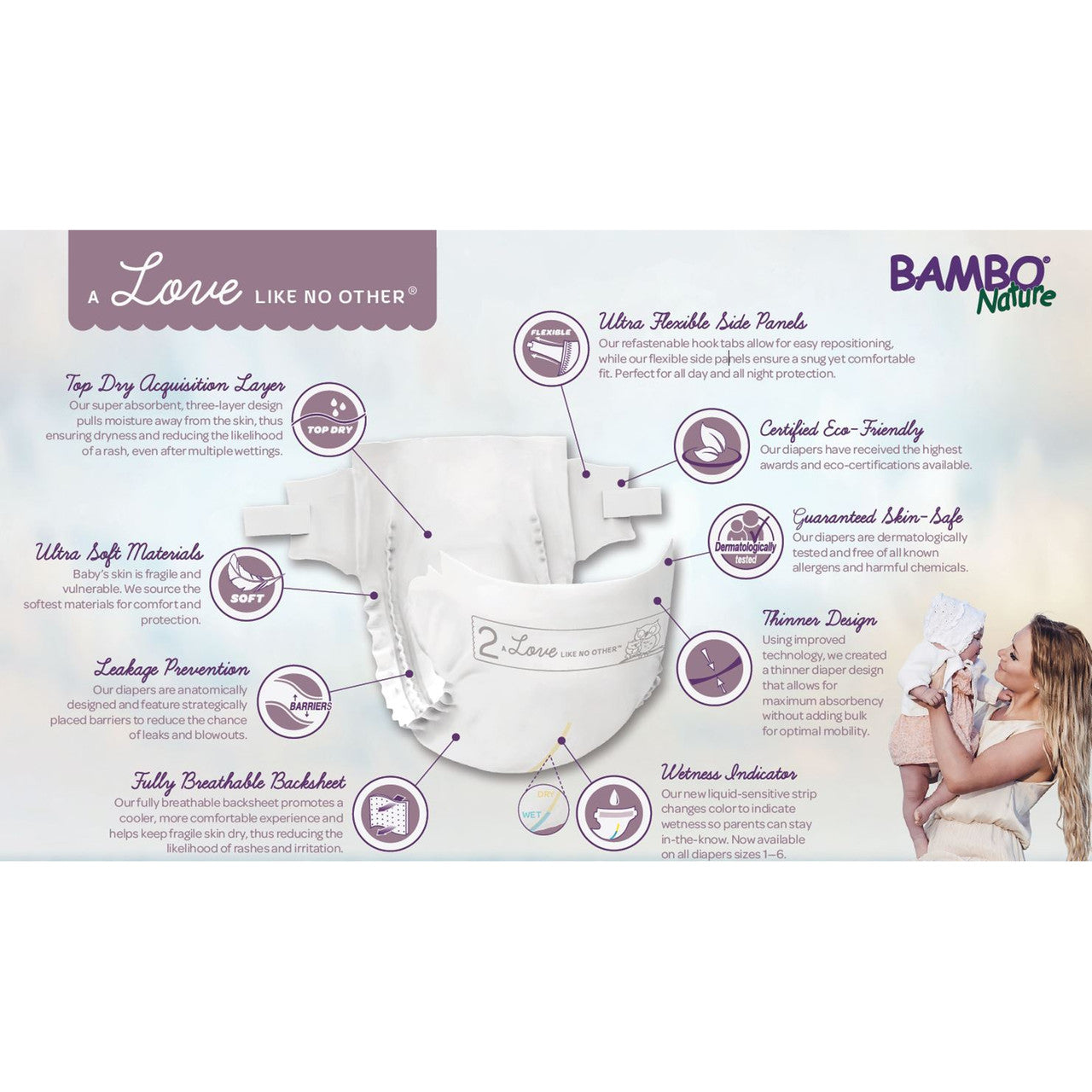 BMBNAT DIAPERS SIZE 4 ( 6 X 27 OZ   )-5