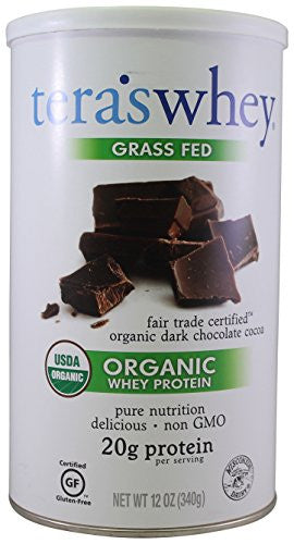 Tera's Whey Organic Dark Chocolate Whey Protein (1x12Oz)-0