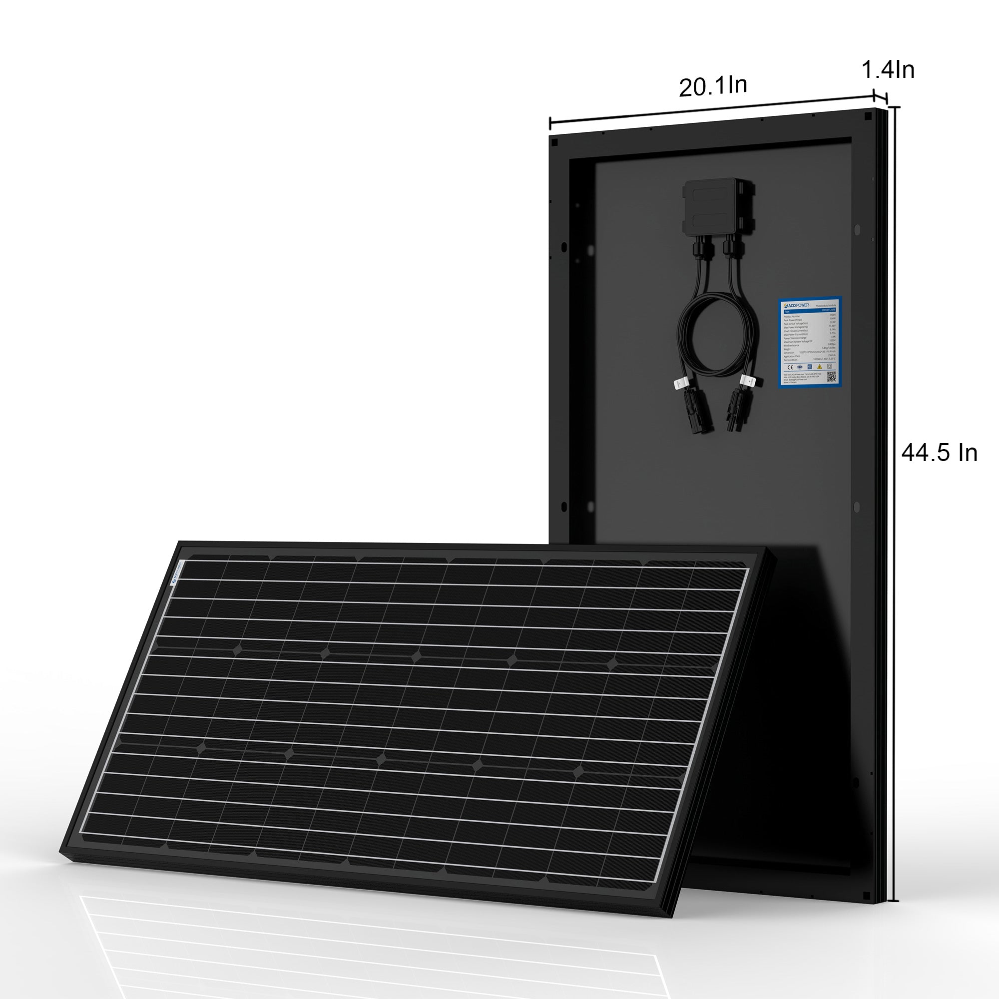 ACOPOWER 200W Mono RV Solar System-1