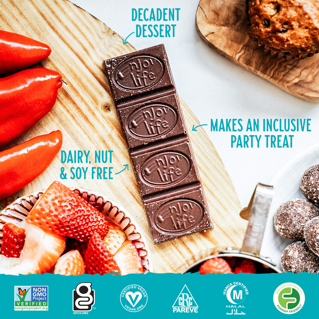 Enjoy Life Foods Rice Milk Chocolate Bar Dairy Free (24x1.4 Oz)-2