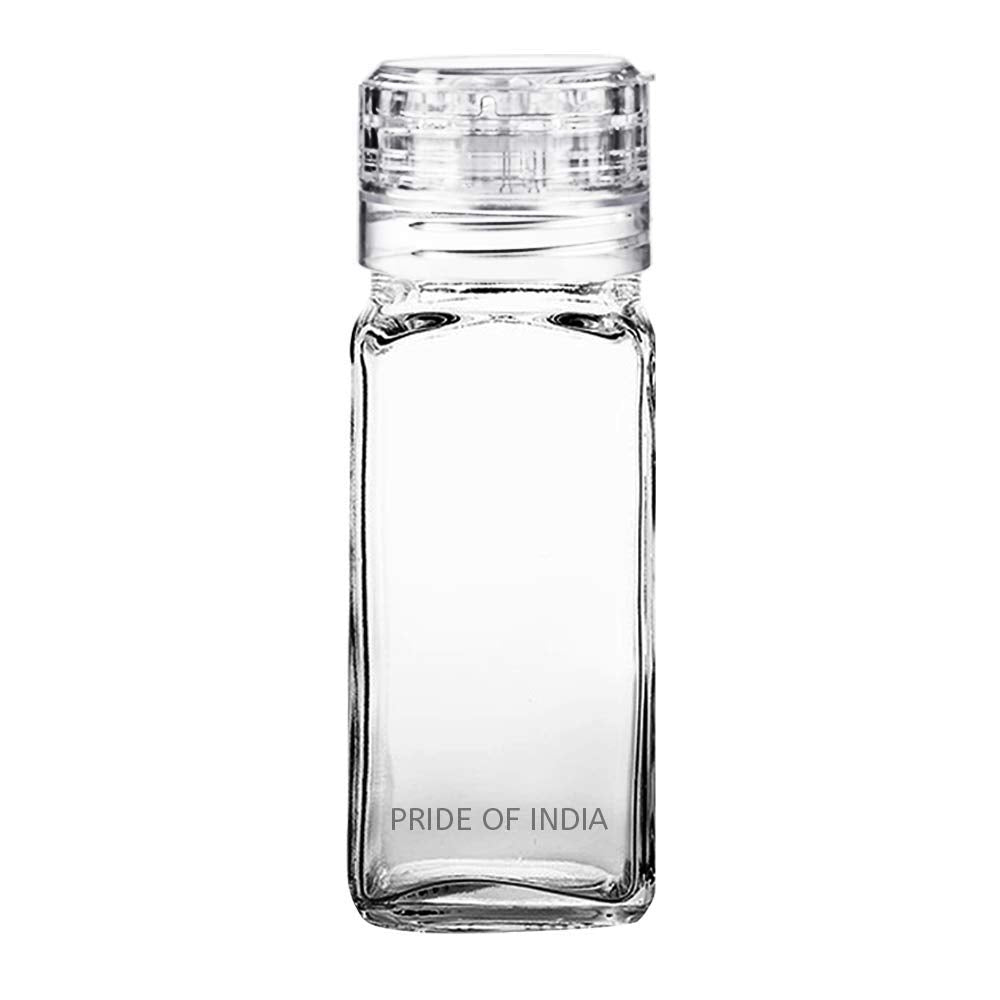 Clear Spice Jars w/ Easy Dispense Dual Sifter Caps-6