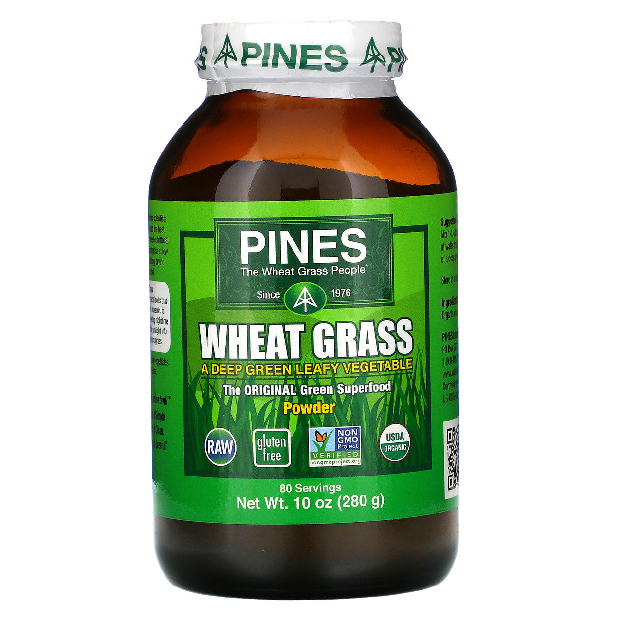 Pines International 100% Wheat Grass Powder (1x10 Oz)-0