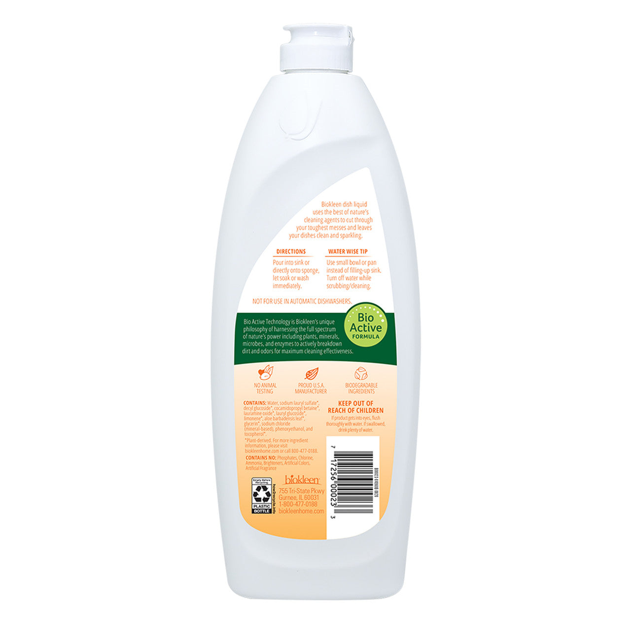 Biokleen Natural Dish Liquid Citrus & Aloe (6x25 OZ)-1