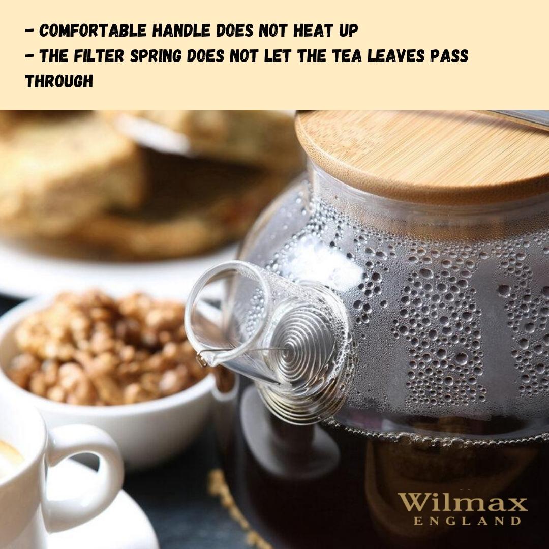 Thermo Glass Teapot 54 Fl Oz | High temperature and shock resistant-14