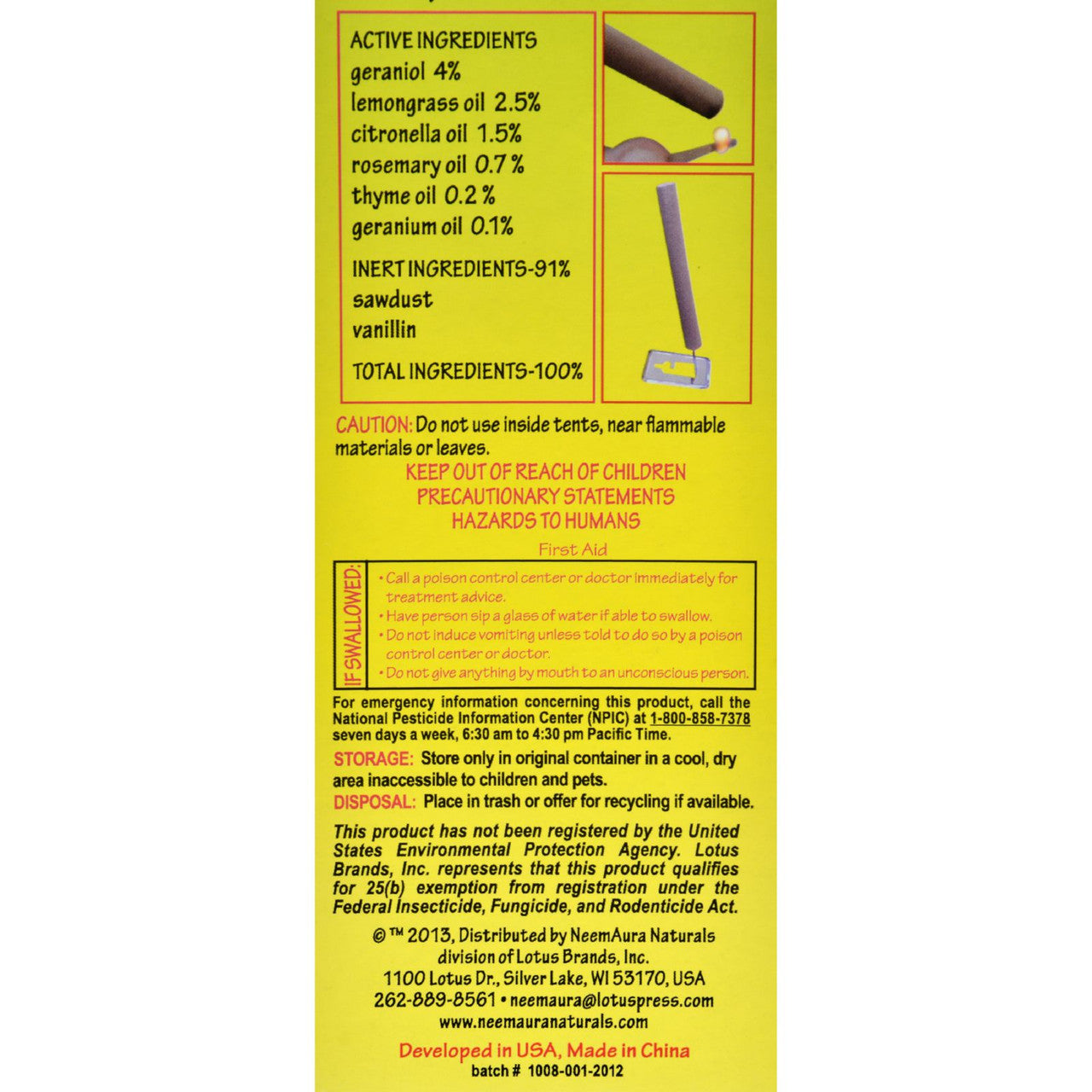 Citronella Outdoor Sticks (1x10 CT)-1