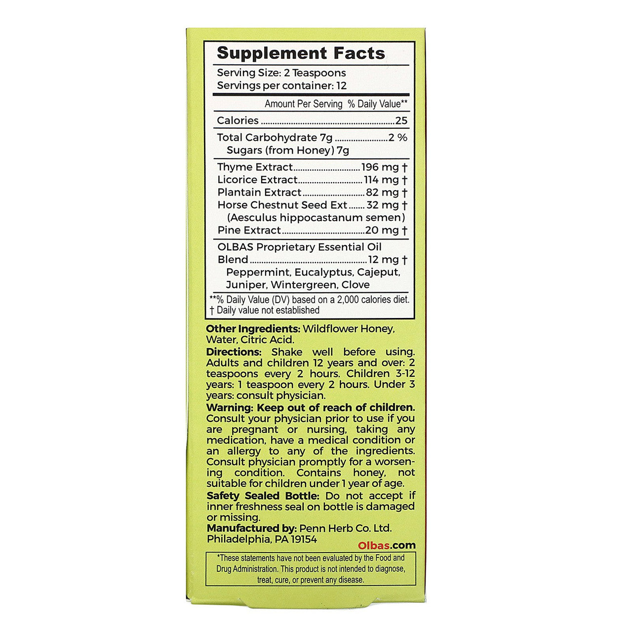 Olbas Cough Syrup (1x4 Oz)-1