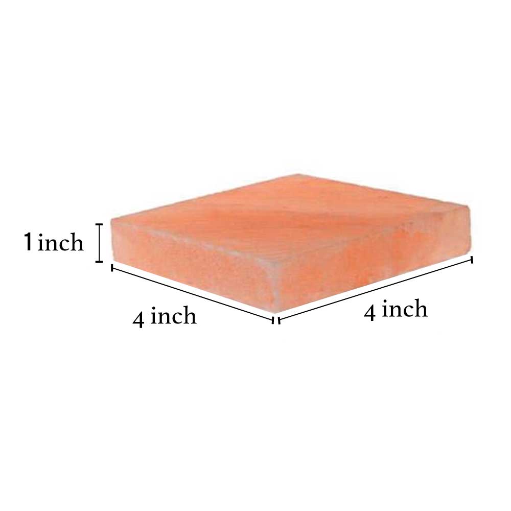 Himalayan Pink Salt Cooking Plate by Pride of India – Serving Plate for Cutting/Grilling – 100% Naturally Occurring Pink Salt/Food Grade – Easy to Use -Grilling Ideas for Kitchen-1