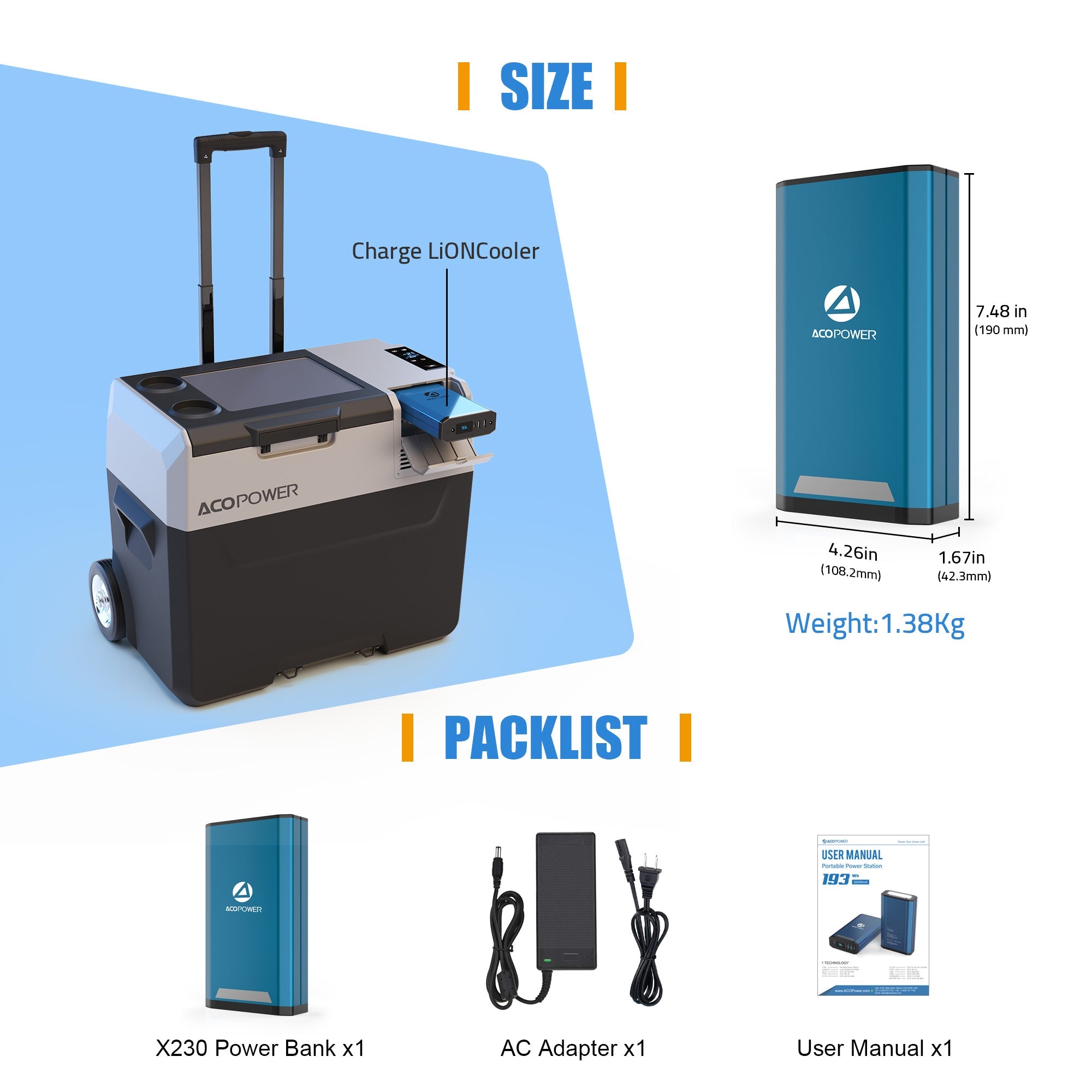 ACOPOWER 193Wh Portable Power Station-2