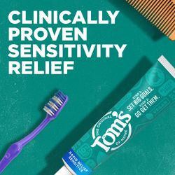Tom's of Maine Rapid Relief Sensitive Fluoride-Free Natural Toothpaste Fresh Mint (6x4 OZ)-1