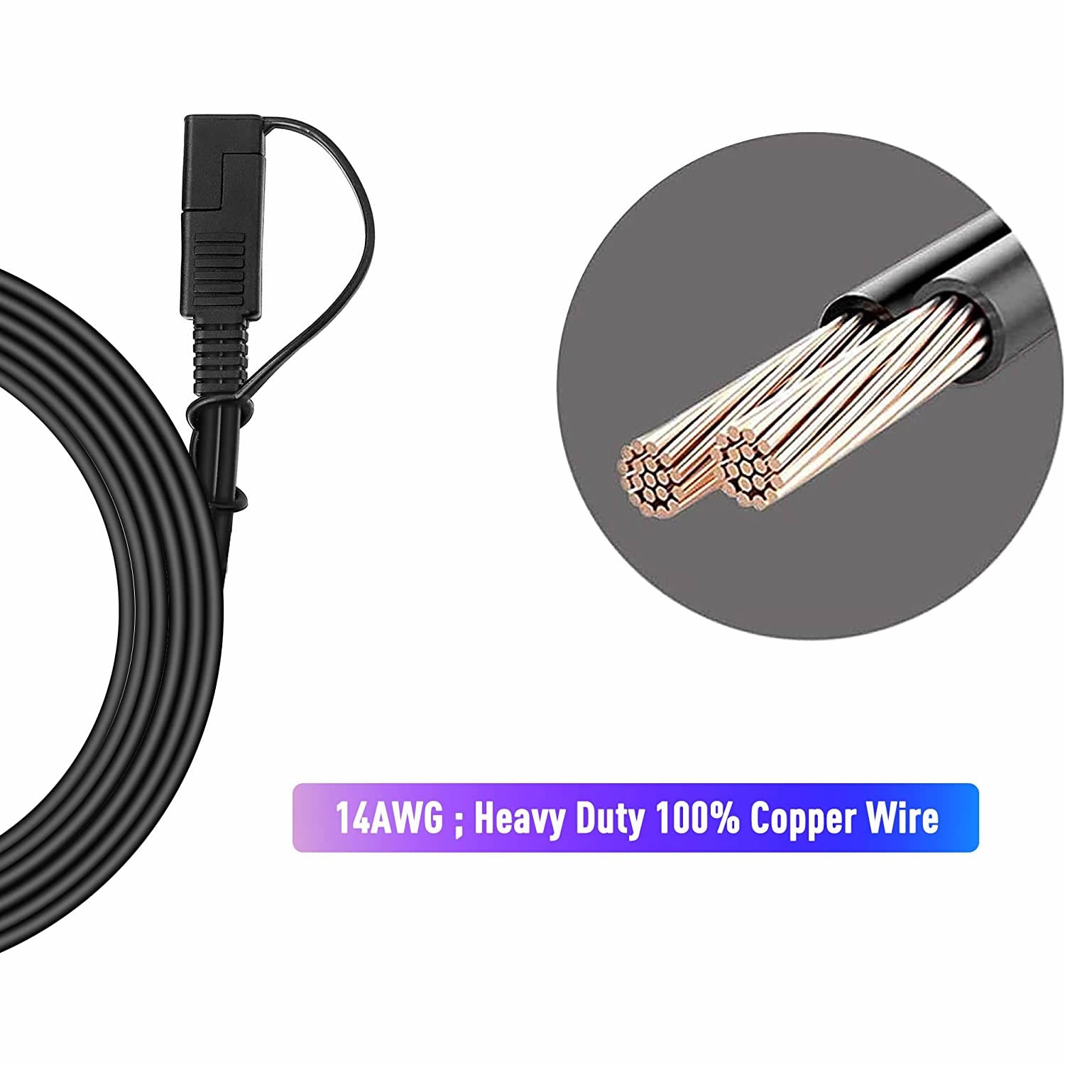SAE- SAE 14AWG 20ft extension Cable-4