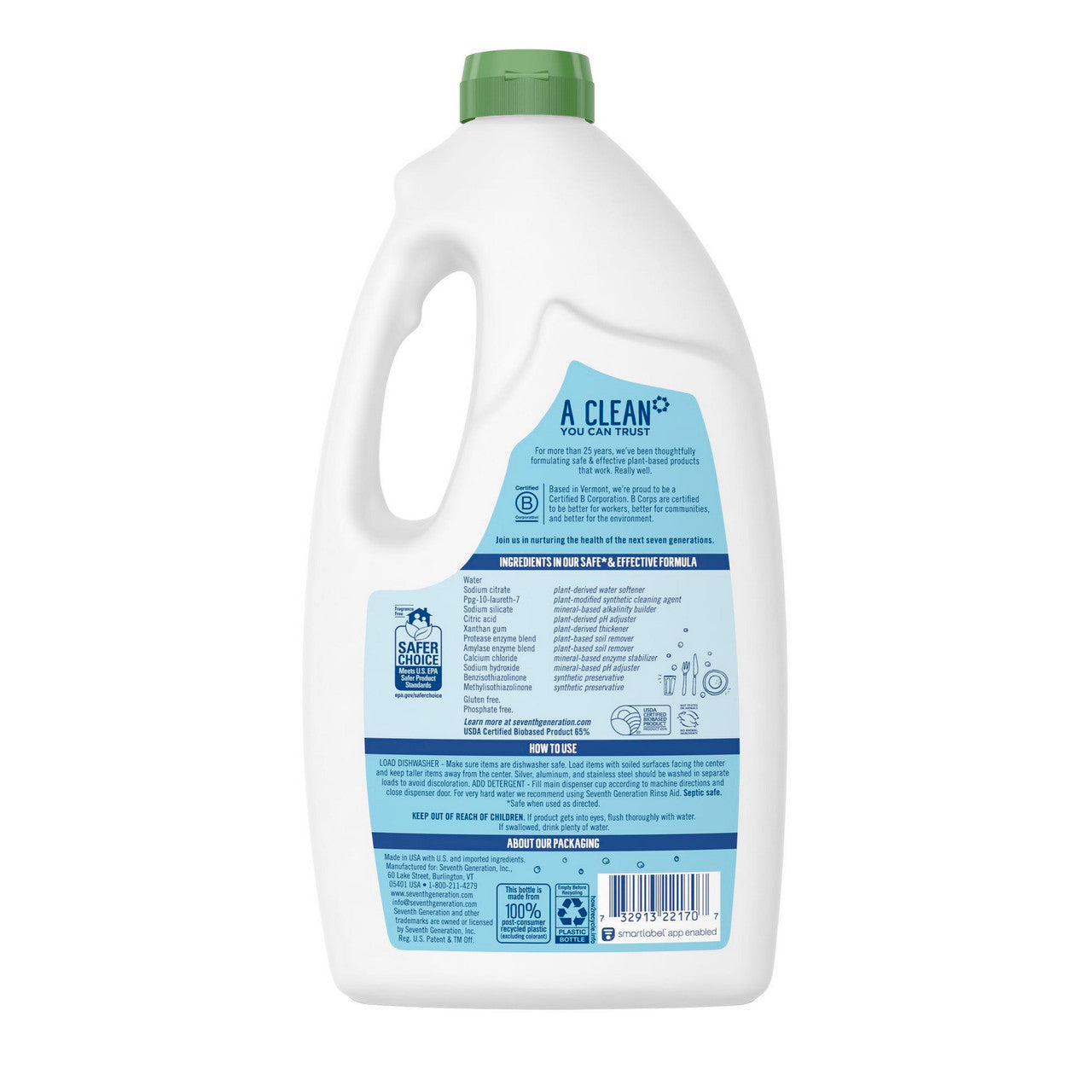 Seventh Generation Free & Clear Automatic Dishwasher Gel (6x42 Oz)-6