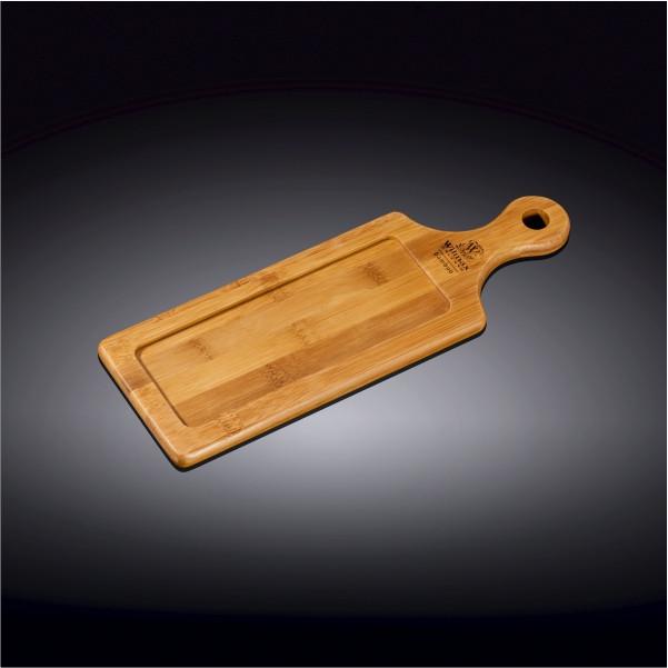 Bamboo Tray 11" inch X 3.75" inch | For Appetizers / Barbecue / Burger Sliders-1