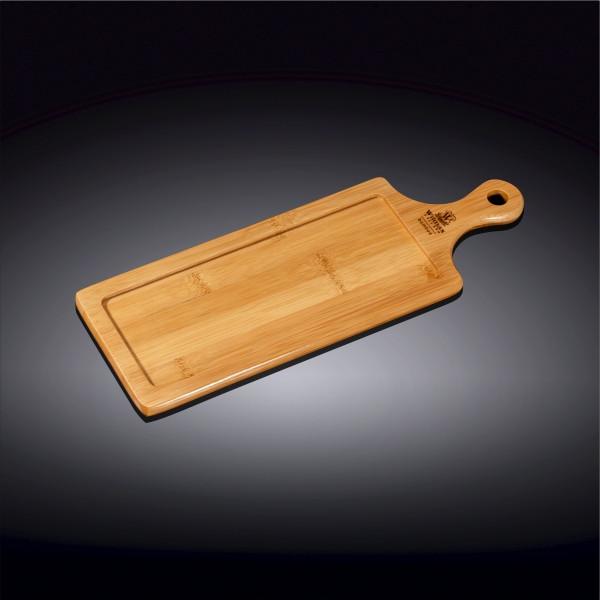 Bamboo Tray 13.5" inch X 4.75" inch |For Appetizers / Barbecue / Burger Sliders-2