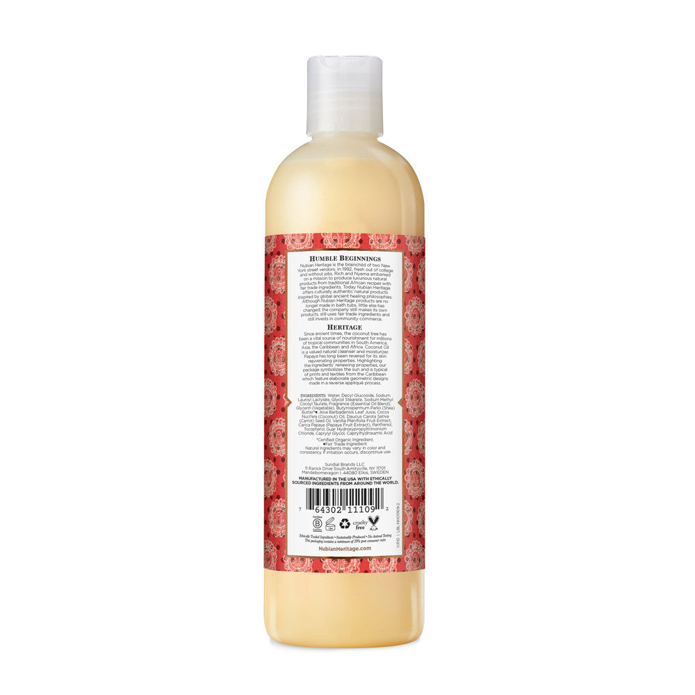 Nubian Heritage Coconut Papaya Bdyws (1x13OZ )-1