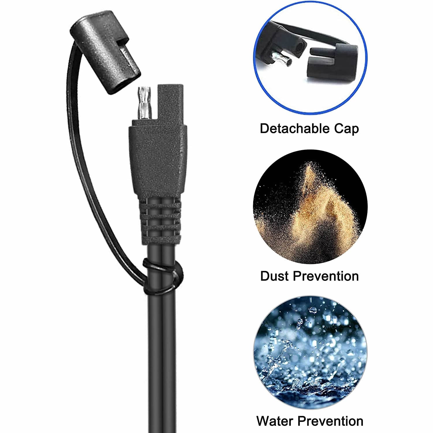 SAE- SAE 14AWG 20ft extension Cable-5