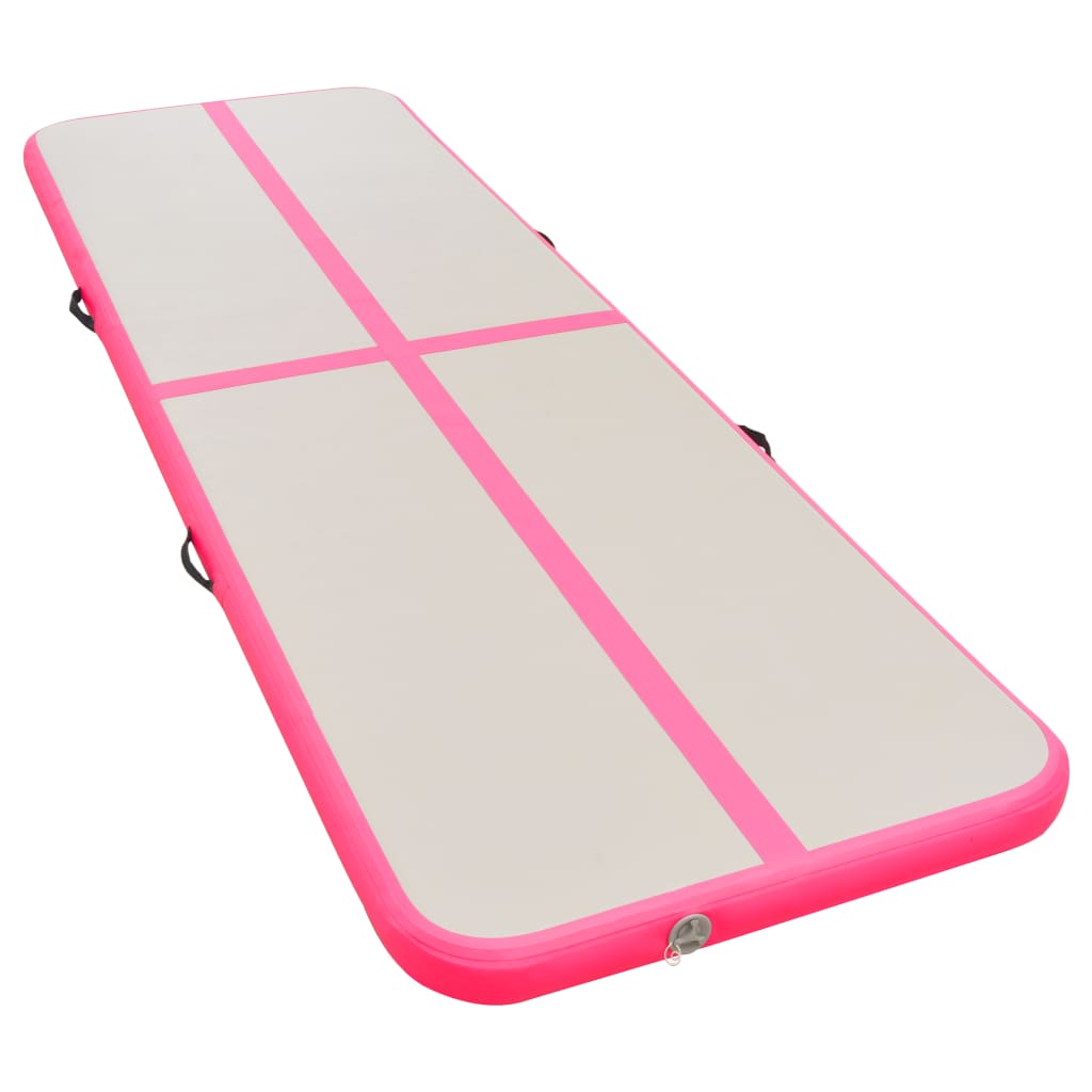 vidaXL Inflatable Gymnastics Mat with Pump PVC Gym Exercise Multi Sizes/Colors-0