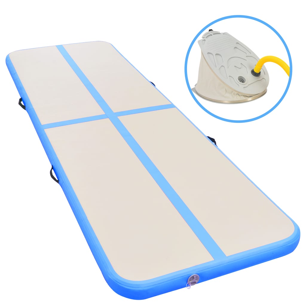 vidaXL Inflatable Gymnastics Mat with Pump PVC Gym Exercise Multi Sizes/Colors-13