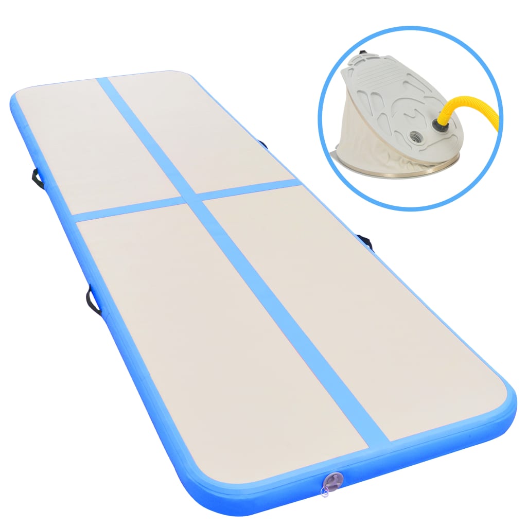 vidaXL Inflatable Gymnastics Mat with Pump PVC Gym Exercise Multi Sizes/Colors-23