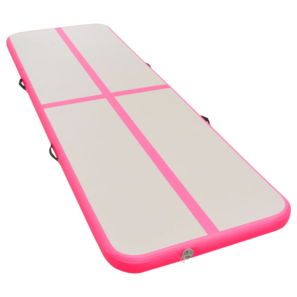 vidaXL Inflatable Gymnastics Mat with Pump PVC Gym Exercise Multi Sizes/Colors-31