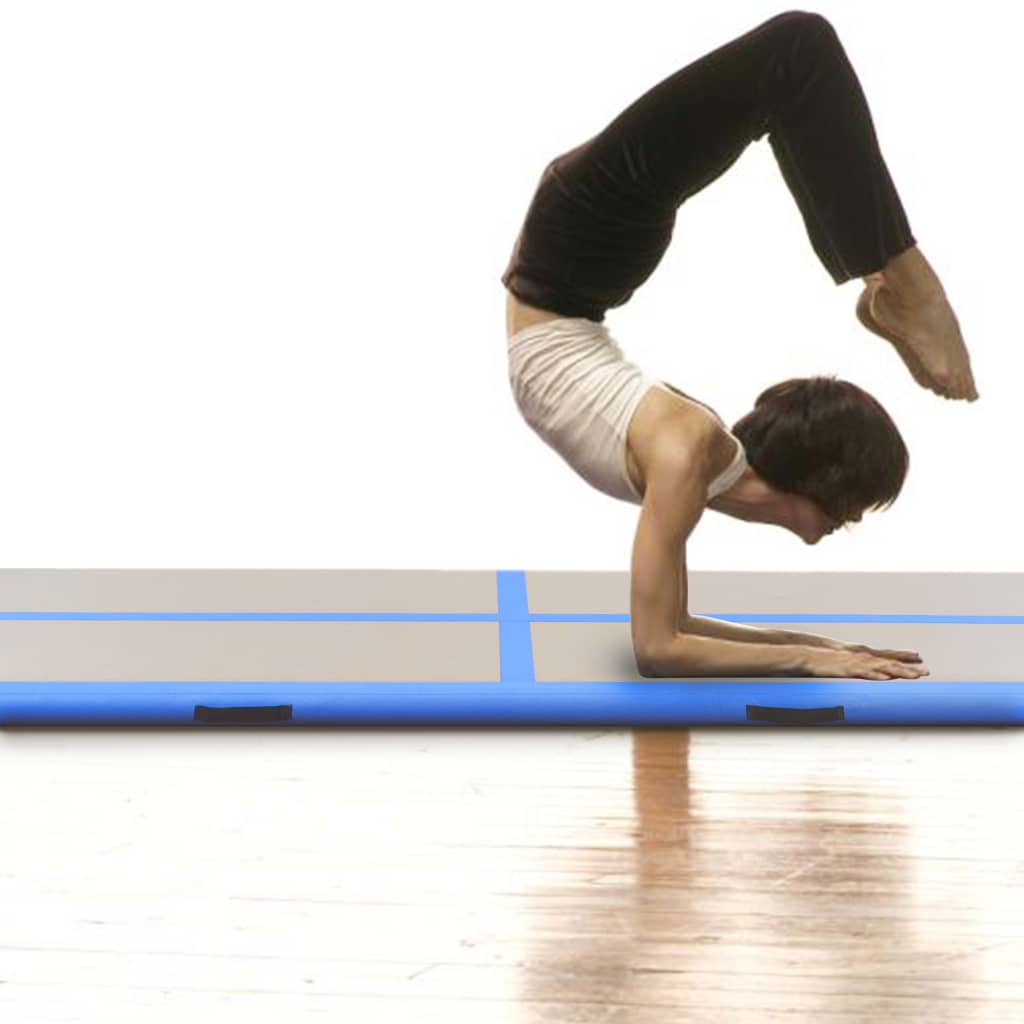 vidaXL Inflatable Gymnastics Mat with Pump PVC Gym Exercise Multi Sizes/Colors-26
