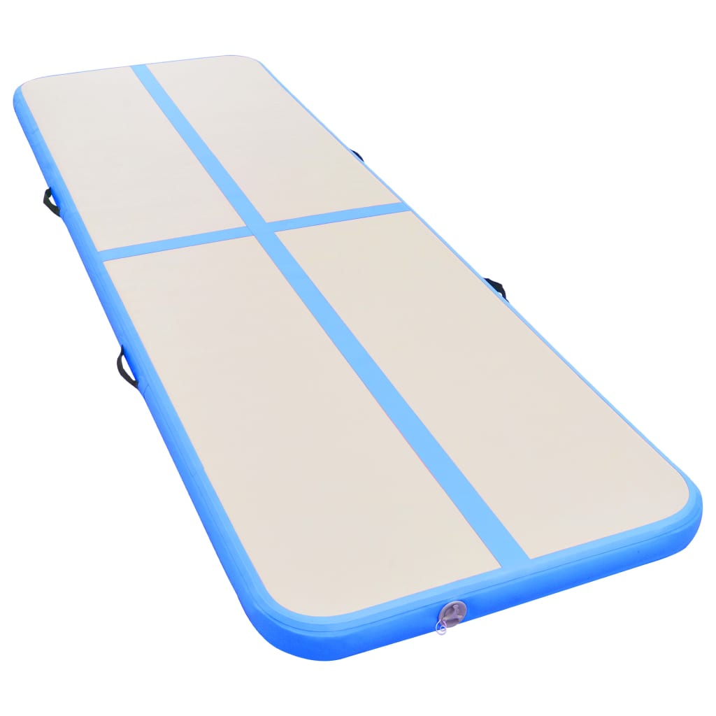 vidaXL Inflatable Gymnastics Mat with Pump PVC Gym Exercise Multi Sizes/Colors-33