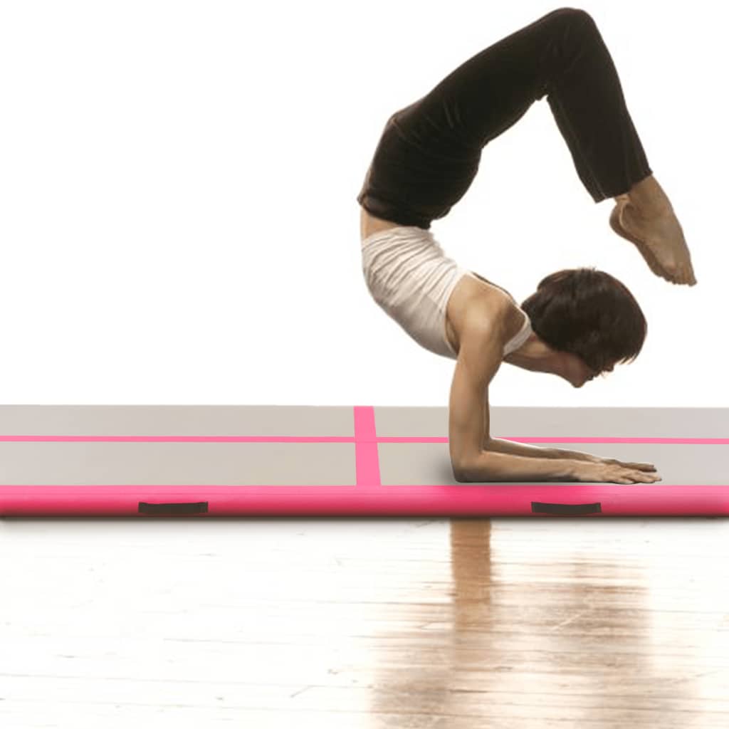 vidaXL Inflatable Gymnastics Mat with Pump PVC Gym Exercise Multi Sizes/Colors-28