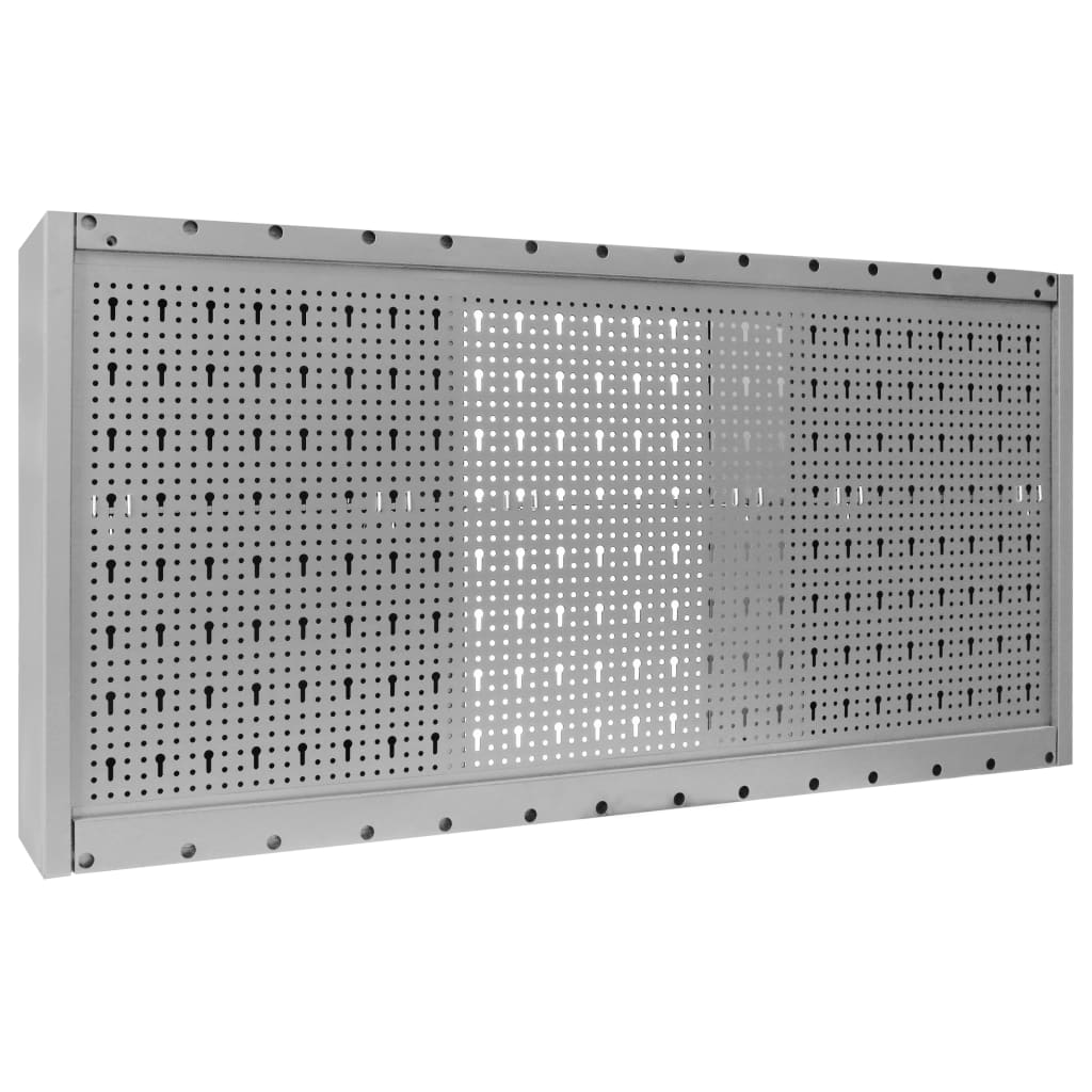 vidaXL Wall Mounted Tool Cabinet Tool Organizer with Shelves Tool Storage-6
