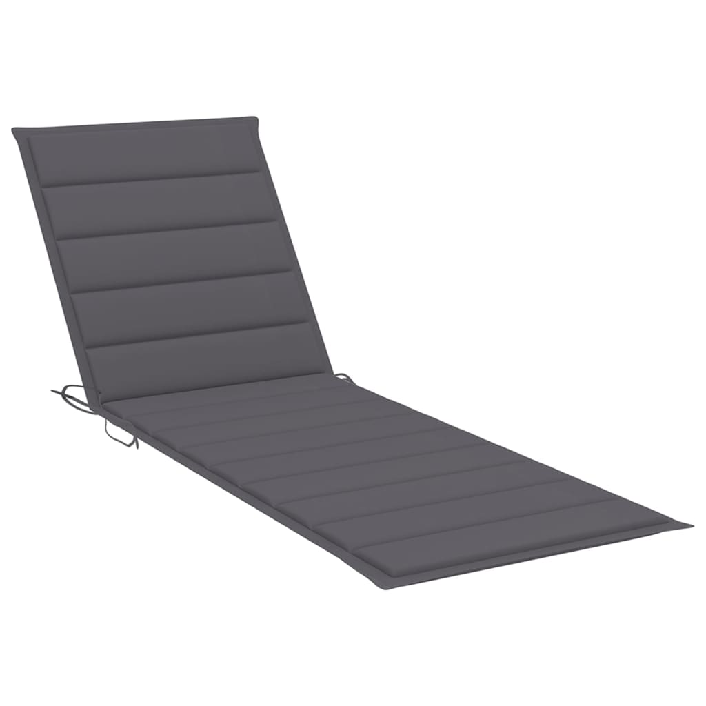vidaXL Sunlounger Cushion Sofa Cushion Seat Cushion Patio Seat Pad Anthracite-0
