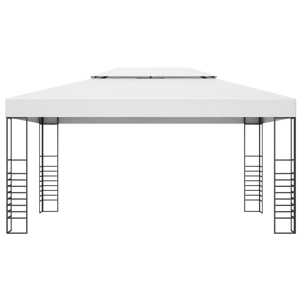 vidaXL Gazebo Marquee Patio Garden Shelter Tent 118.1"/236.2" White/Anthracite-1