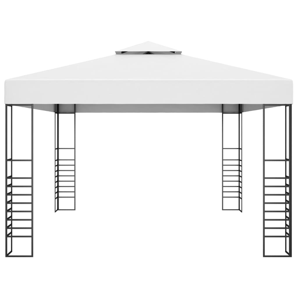 vidaXL Gazebo Marquee Patio Garden Shelter Tent 118.1"/236.2" White/Anthracite-2