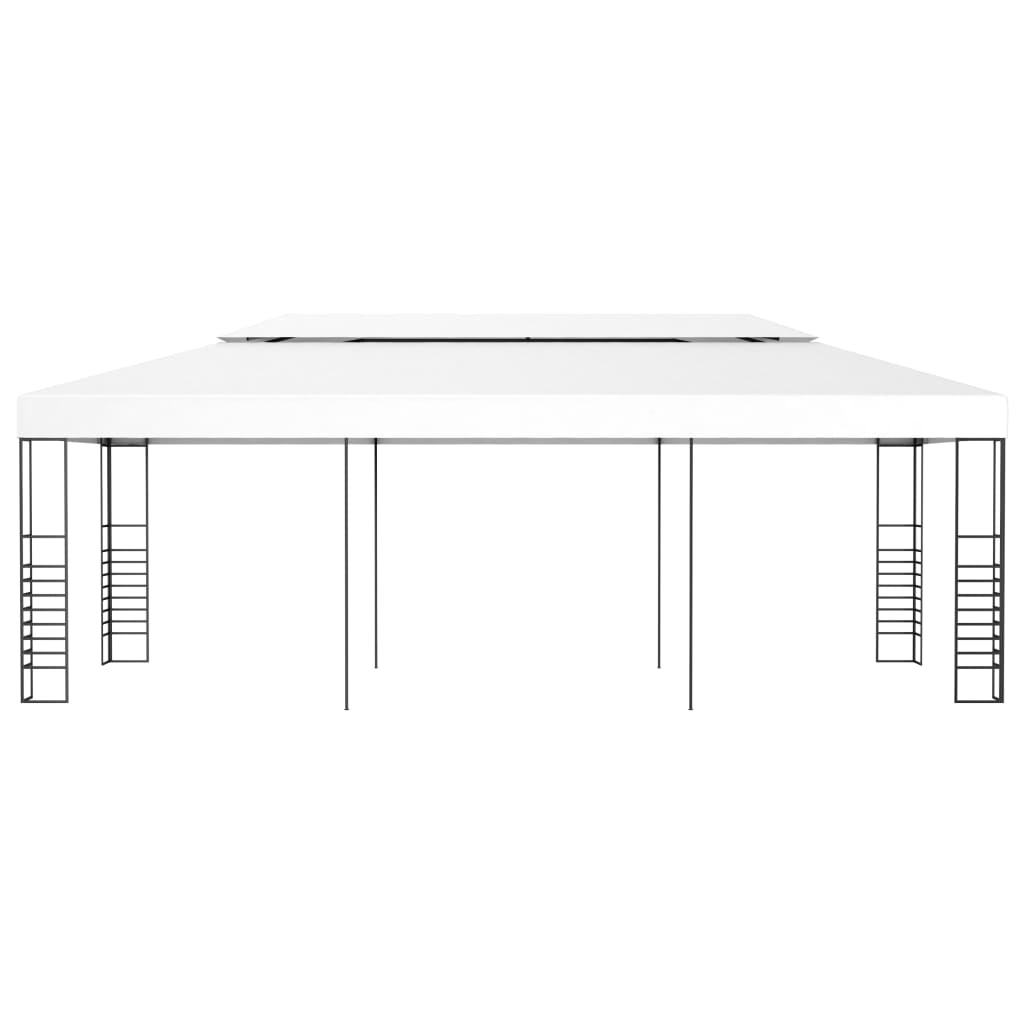 vidaXL Gazebo Marquee Patio Garden Shelter Tent 118.1"/236.2" White/Anthracite-4