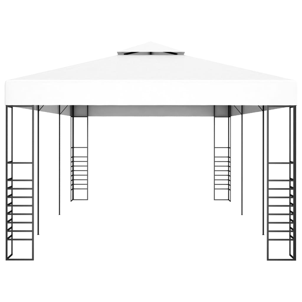 vidaXL Gazebo Marquee Patio Garden Shelter Tent 118.1"/236.2" White/Anthracite-5