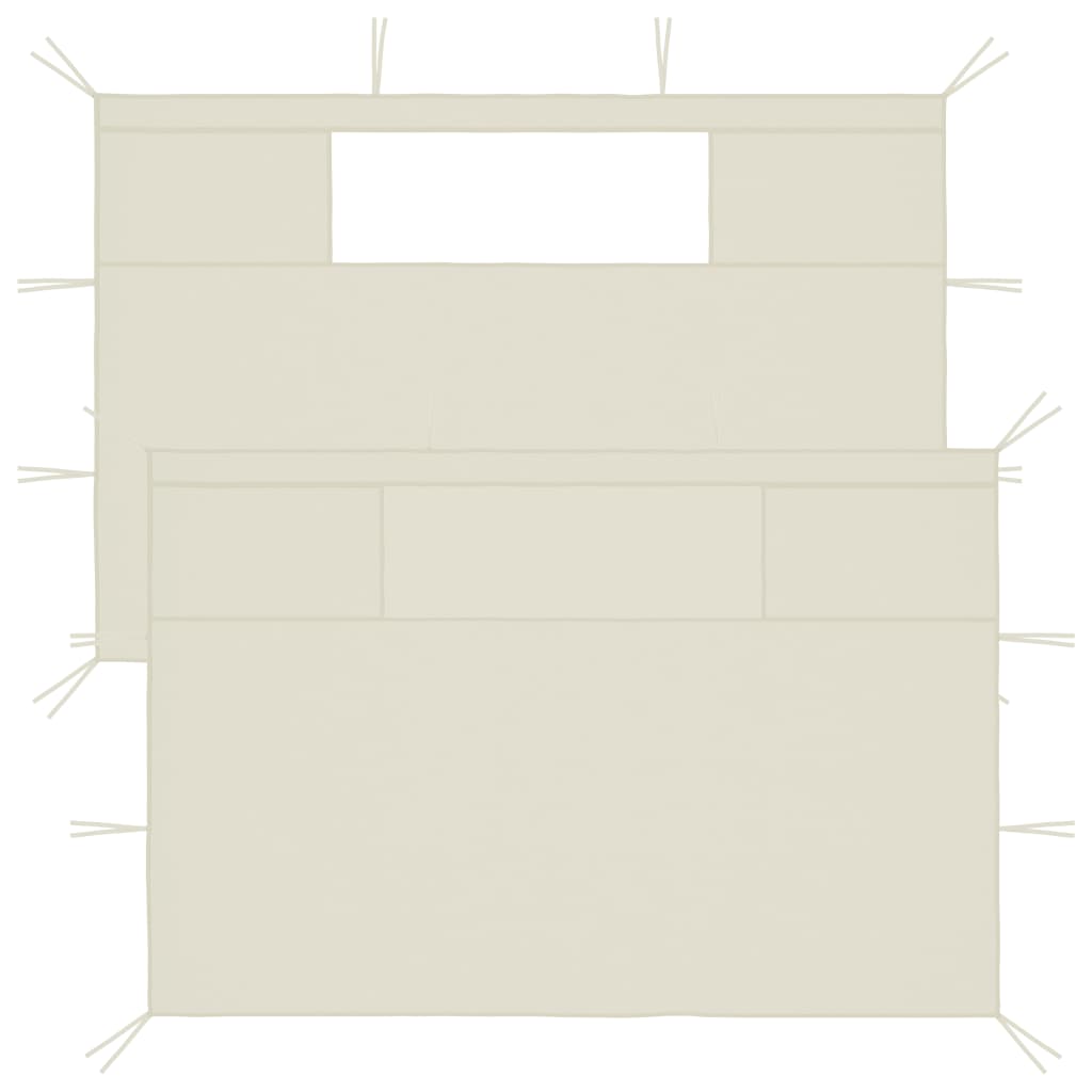 vidaXL 2x Gazebo Sidewalls with Windows Multi Colors 177.1"x82.7"/78.7"x82.7"-10
