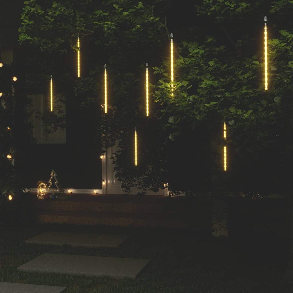 vidaXL 1/8/20x Meteor Lights 288 LEDs Indoor Outdoor Multi Colors 11.8"/19.7"-0