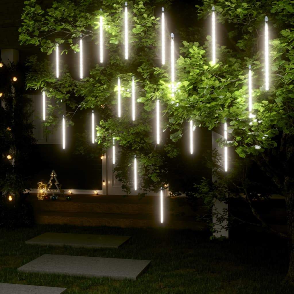 vidaXL 1/8/20x Meteor Lights 288 LEDs Indoor Outdoor Multi Colors 11.8"/19.7"-2