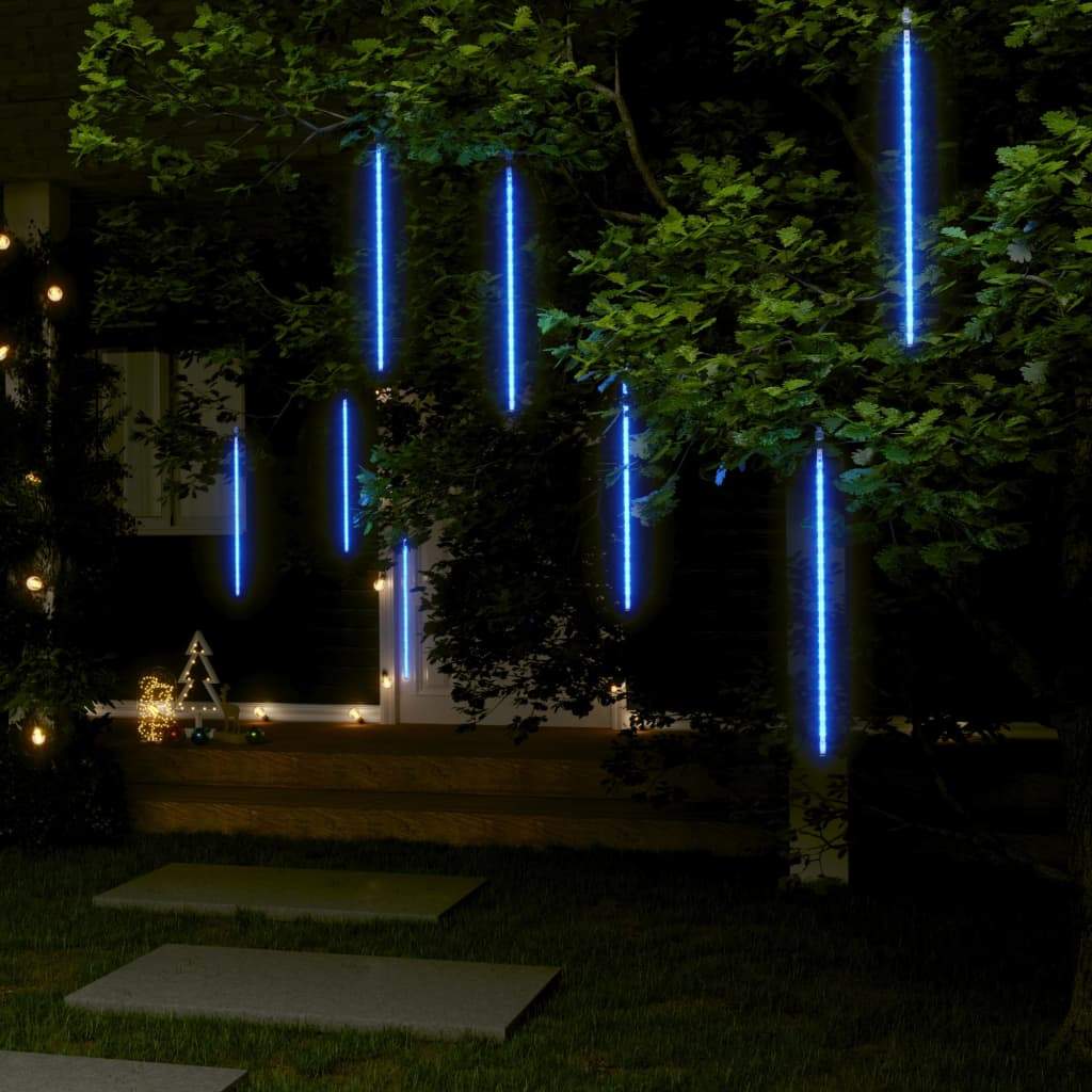 vidaXL 1/8/20x Meteor Lights 288 LEDs Indoor Outdoor Multi Colors 11.8"/19.7"-4