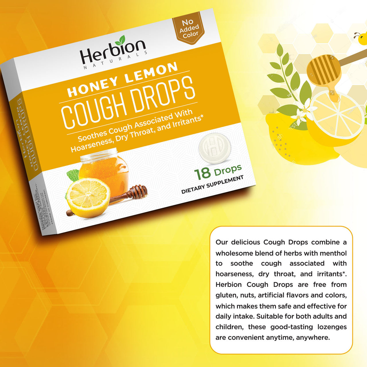 H.N COUGH DROPS HNY LEM ( 1 X 18 CT   )-4